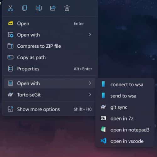 برنامج Custom Context Menu  إضافة أوامر مخصصة إلى القائمة السياقية الجديدة