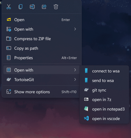 برنامج Custom Context Menu  إضافة أوامر مخصصة إلى القائمة السياقية الجديدة