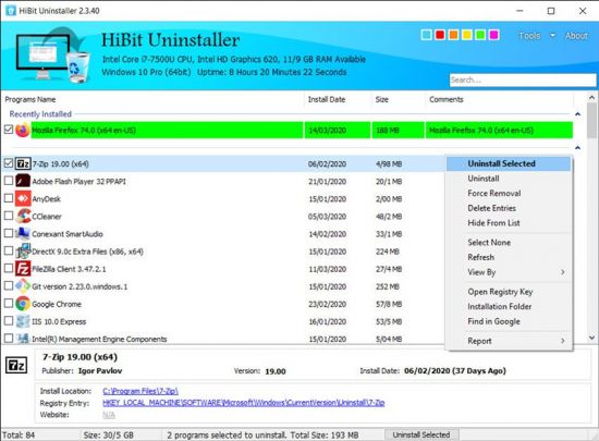 برنامج Hibit Uninstaller  لإلغاء تثبيت البرامج من الويندوز