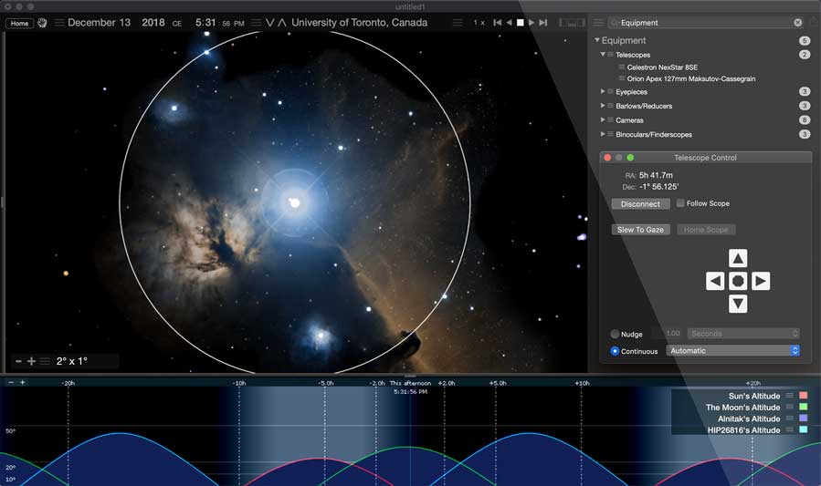 برنامج Starry Night Pro Plus  القبة السماوية الرقمية