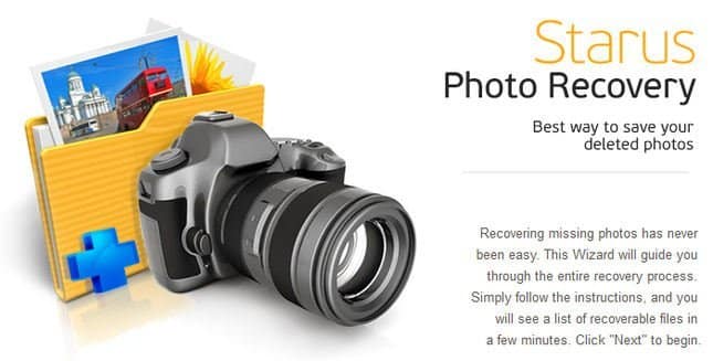 برنامج Starus Photo Recovery  لاستعادة الصور المحذوفة