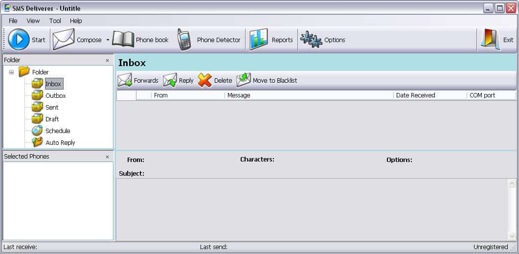 برنامج TJY Software SMS Deliverer Enterprise  لإرسال واستقبال رسائل SMS بكميات
