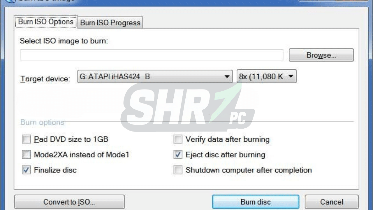 كيفية حرق ملف ISO على قرص CD أو DVD