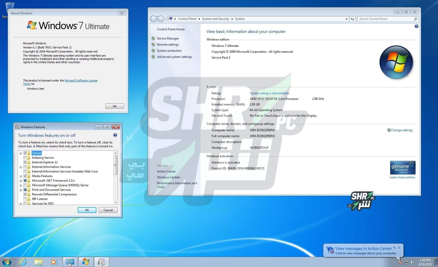 ويندوز سفن التميت بـكل اللغات  Windows 7 Ultimate  سبتمبر 2025