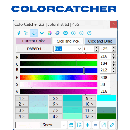 برنامج ColorCatcher لمساعدتك على تحديد الألوان بدقة ومطابقتها