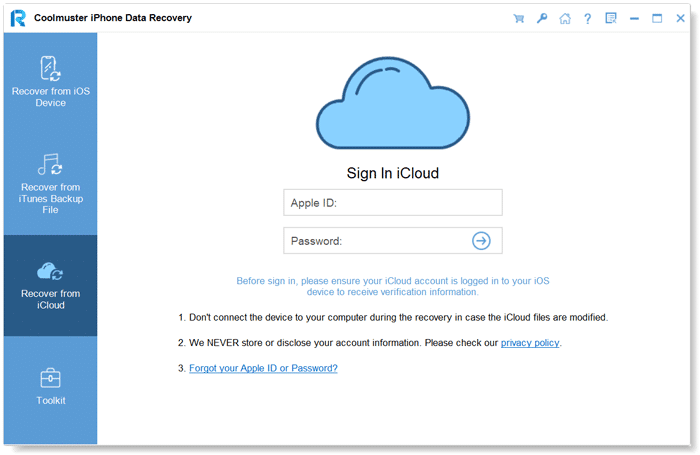 برنامج Coolmuster iPhone Data Recovery استعاده الملفات المحذوفه من الايفون