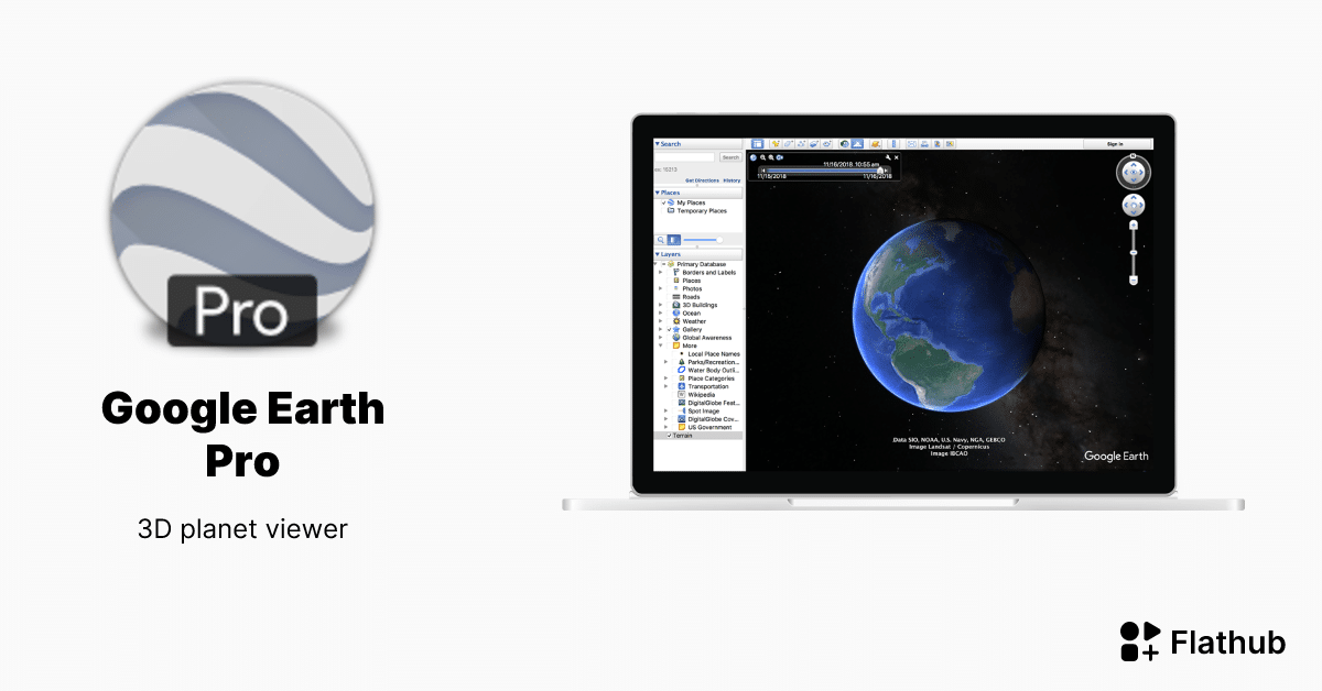 برنامج Google Earth Pro لاستكشاف الكرة الأرضية عبر الحاسوب