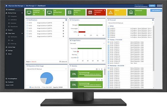 برنامج Macrium Site Manager للنسخ الاحتياطي