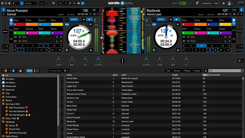 برنامج Serato DJ Pro Suite مؤدّي الدي جي.