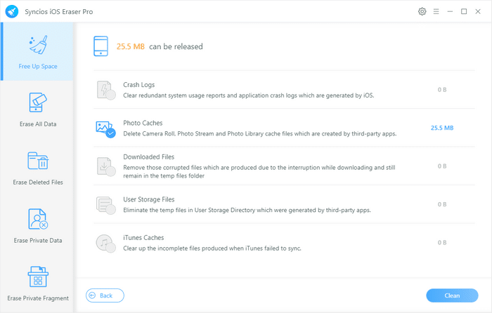 برنامج Syncios iOS Eraser Pro لإجراء مسح دائم وشامل للبيانات على أجهزة Apple