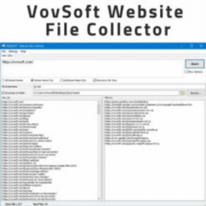 برنامج VovSoft Website File Collector لتنزيل أنواع محددة من الملفات من المواقع الإلكترونية