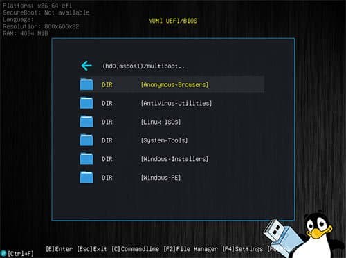 برنامج YUMI exFAT لإنشاء أقراص USB قابلة للتشغيل