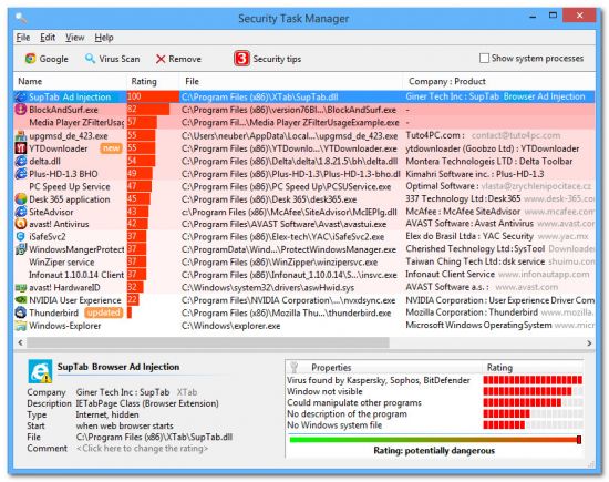 برنامج Security Task Manager | لتحليل جميع العمليات قيد التشغيل على ...