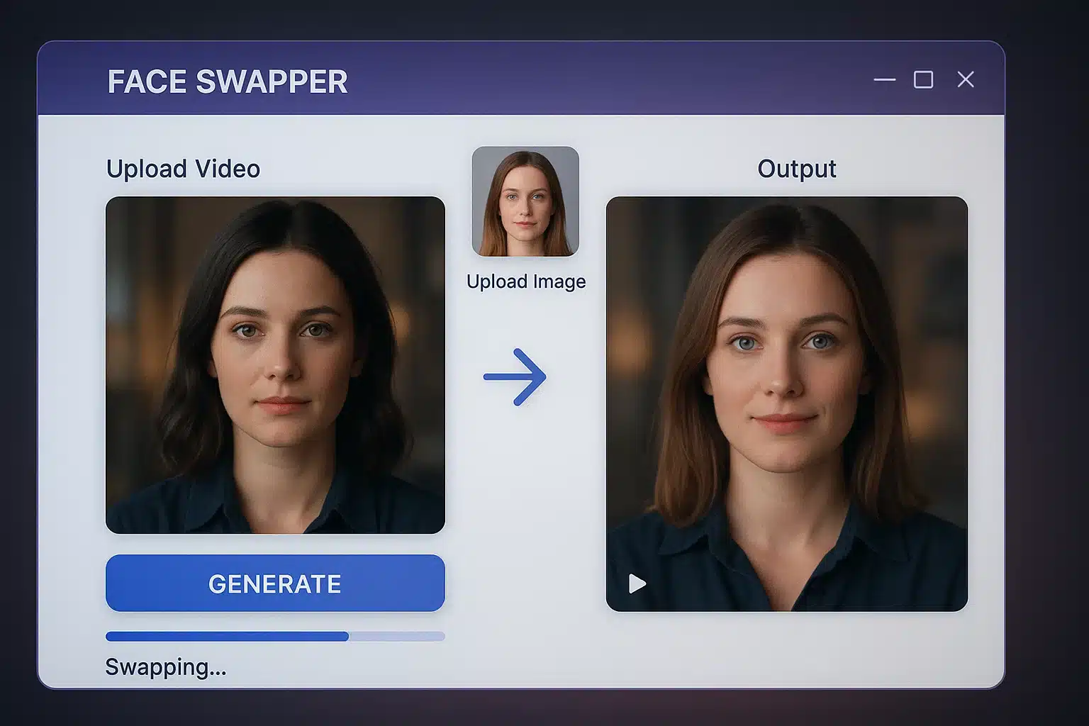 برنامج AI Video FaceSwap لتبديل الوجوه في مقاطع الفيديو