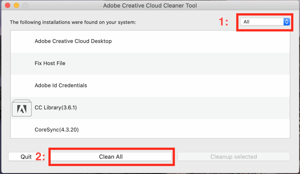 برنامج Adobe Creative Cloud Cleaner Tool لحذف برامج ادوبي بدون مشاكل
