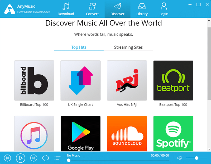 برنامج AmoyShare AnyMusic لتحميل واستماع الموسيقي