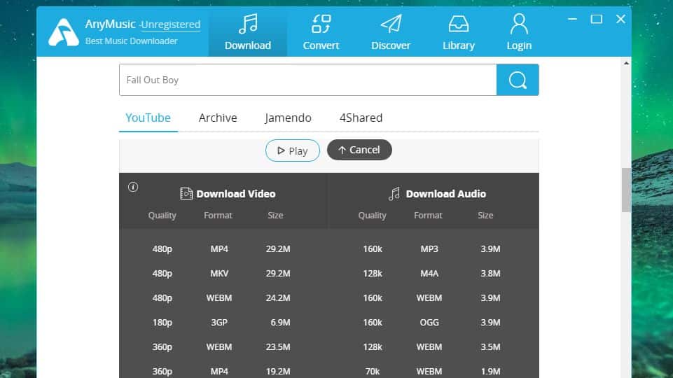 برنامج AmoyShare AnyMusic لتحميل واستماع الموسيقي