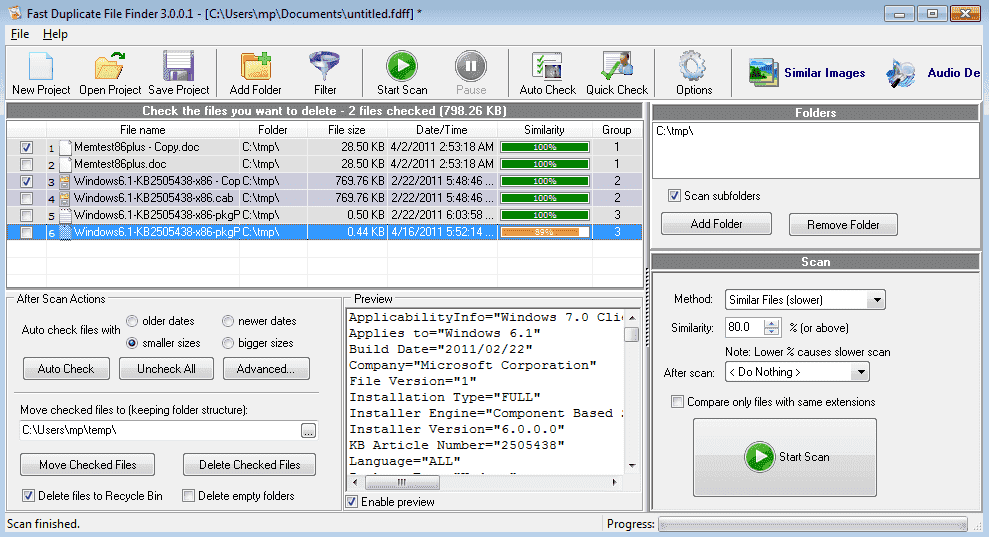 برنامج BytesMorph Duplicate Image Finder لإزالة الصور المكررة