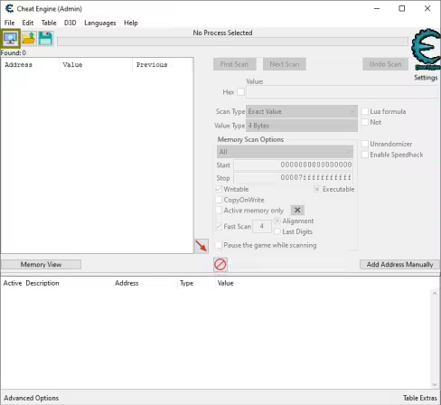 برنامج Cheat Engine لتعديل الألعاب والتطبيقات علي نظام الويندوز