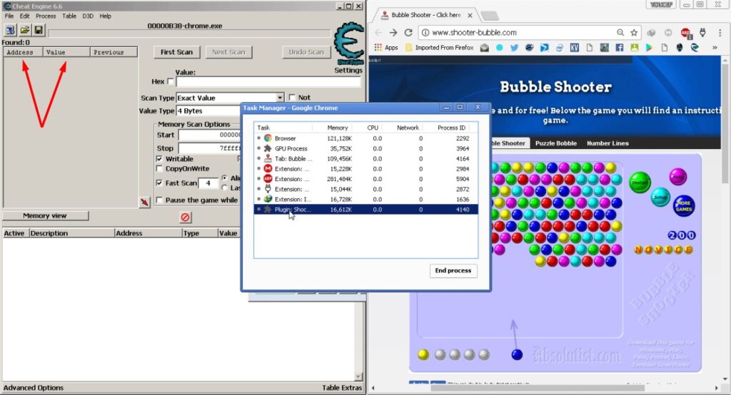 برنامج Cheat Engine لتعديل الألعاب والتطبيقات علي نظام الويندوز