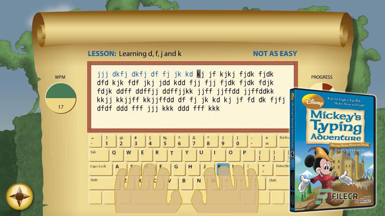 برنامج Disney Mickey's Typing Adventure Gold ليجعل طفلك بطلاً في الكتابة باللمس