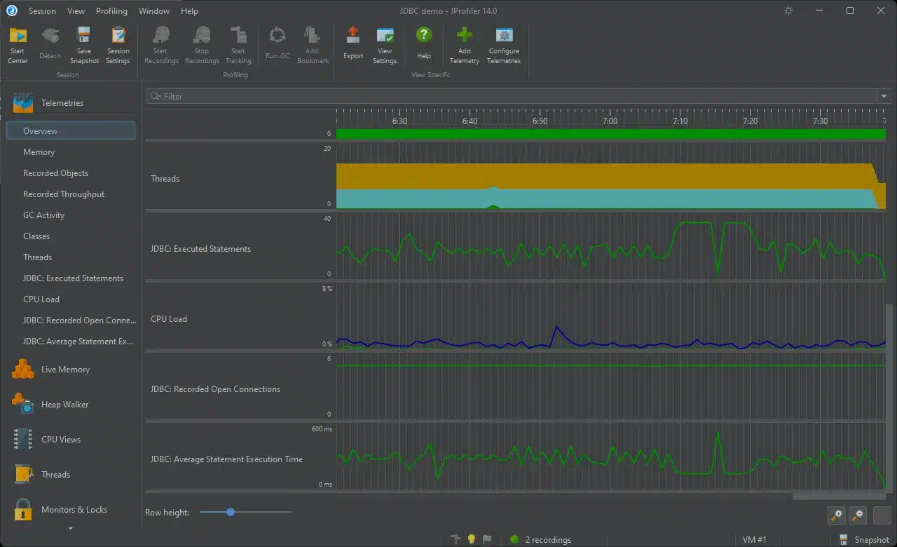 برنامج EJ Technologies JProfiler لتحليل وتحسين أداء تطبيقات جافا