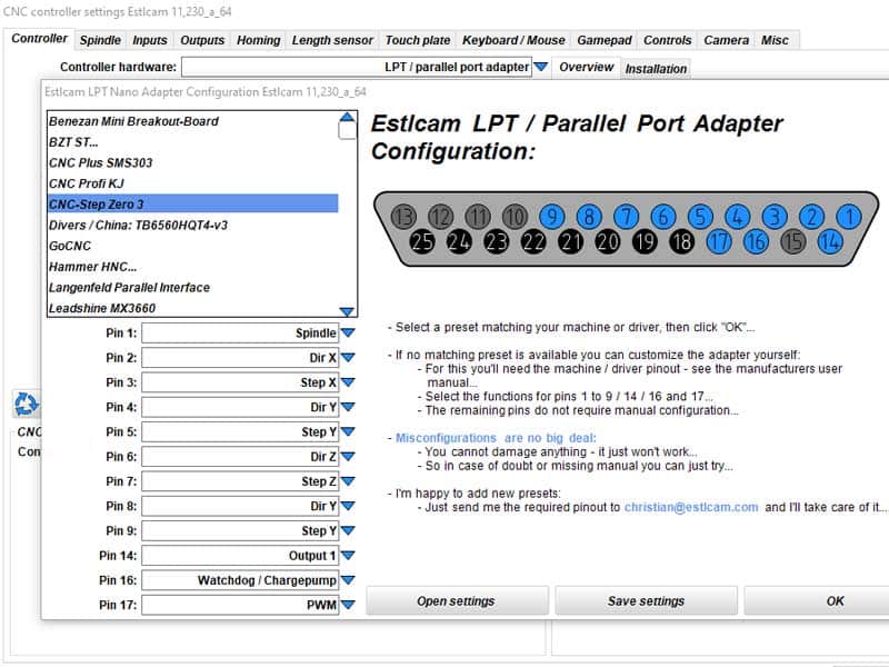 برنامج Estlcam للتتحكم الرقمي بالكمبيوتر
