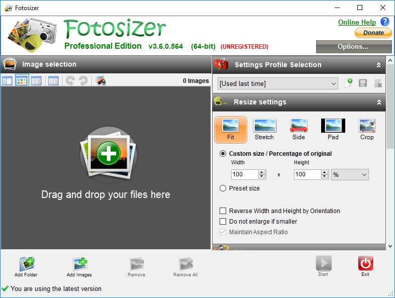برنامج Fotosizer Professional لتحرير الصور