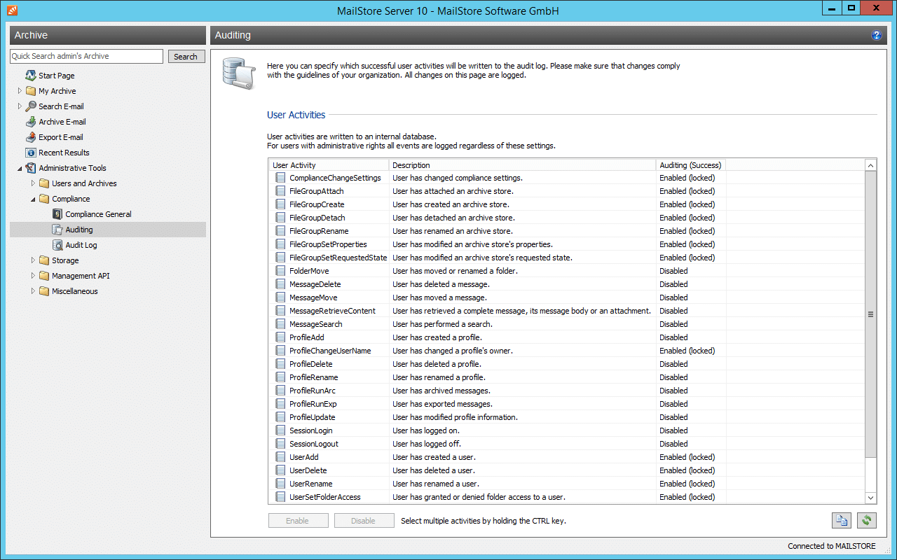 برنامج MailStore Server Edition لحفظ وأرشفة رسائل البريد الإلكتروني