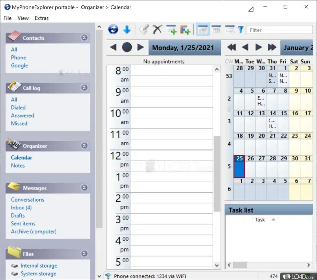 برنامج MyPhoneExplorer لإدارة هاتفك المحمول من خلال الكمبيوتر