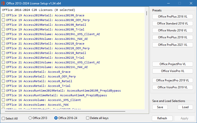 برنامج Office 2013-2024 C2R لتثبيت وتنشيط إصدارات Microsoft Office
