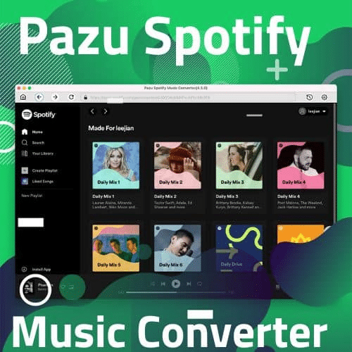 برنامج Pazu Spotify Music Converter لتحويل الاغاني من Spotify