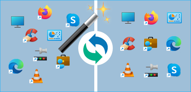 برنامج ReIcon لحفظ ايقونات سطح المكتب