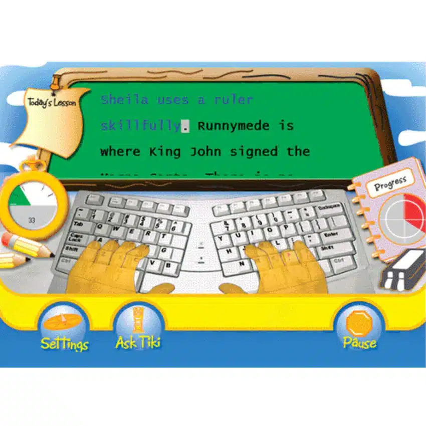 برنامج Typing Instructor for Kids Gold لتعليم الأطفال مهارات الطباعة السريعة
