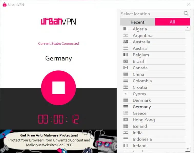 برنامج Urban VPN لاستخدام الاترنت بحرية وامان