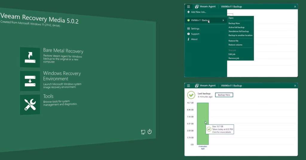 برنامج Veeam Agent for Windows لحماية البيانات والتعافي من الكوارث