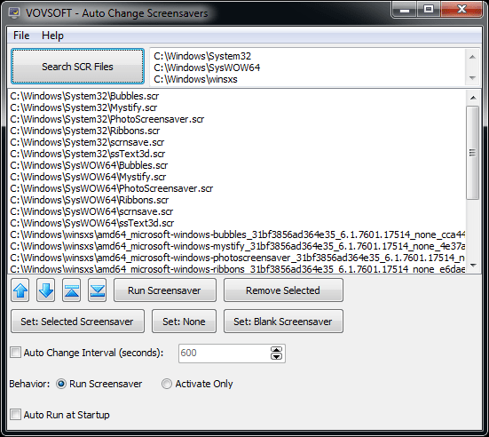 برنامج VovSoft Auto Change Screensavers لخلفية الشاشة