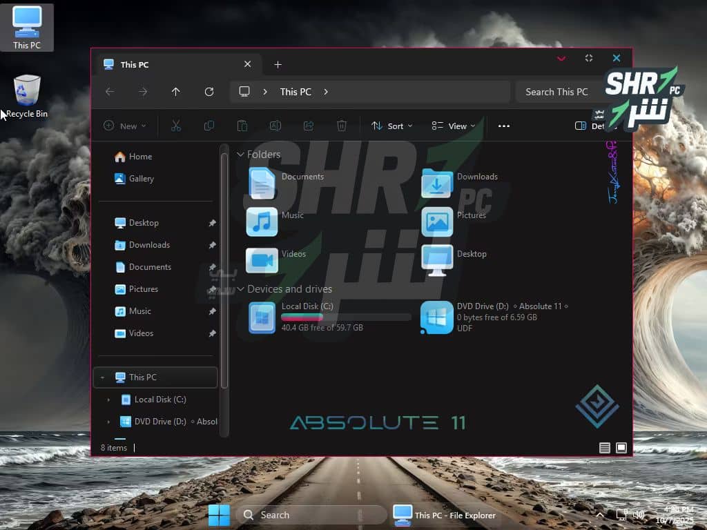 تنزيل ويندوز 11 المعدل مع الثيمات والبرامج Windows 11 Enterprise LTSC 25H2 Absolute