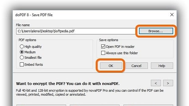 برنامج Doro PDF Writer | لإنتاج ملفات PDF - shr7pc