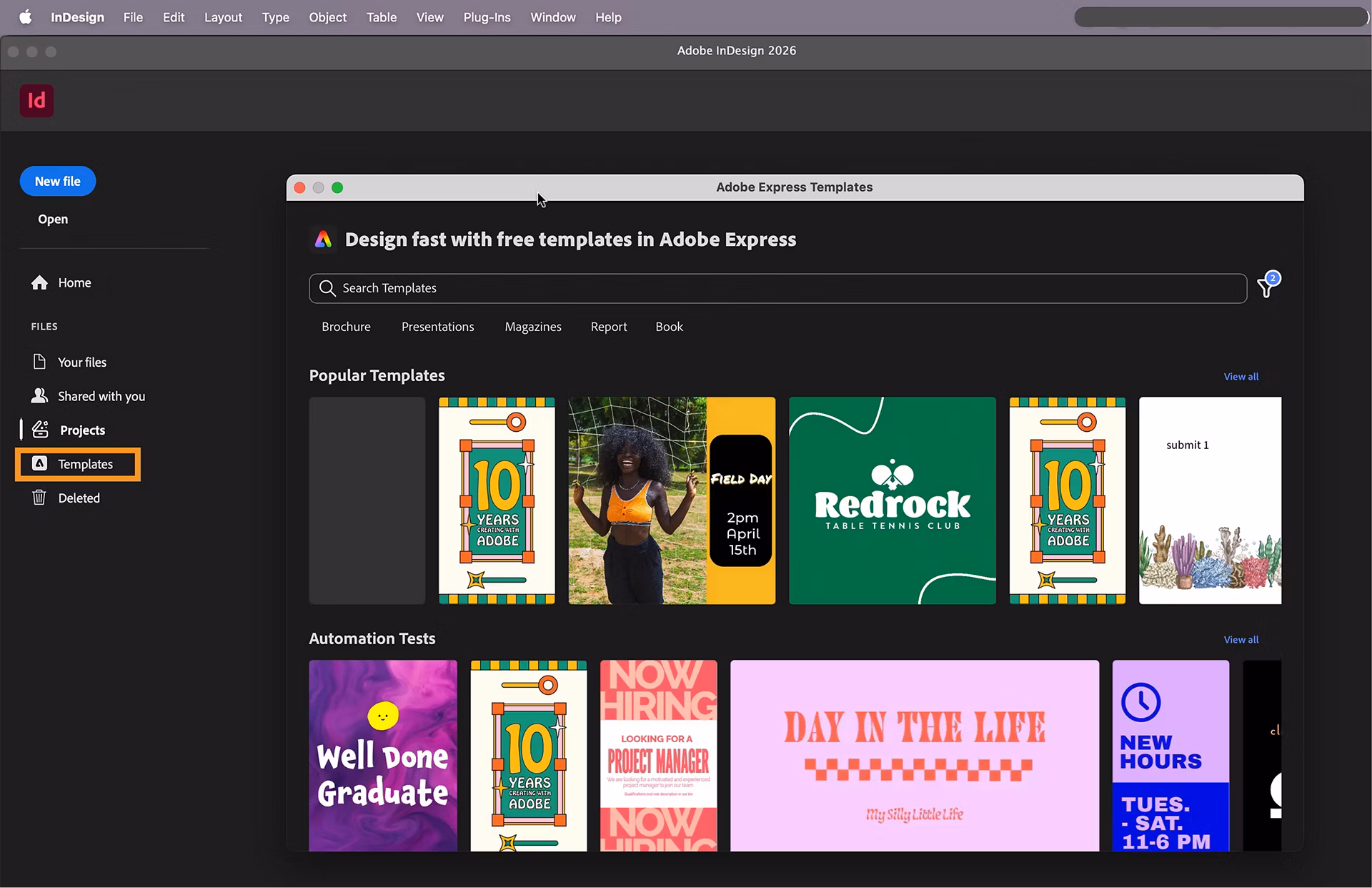 برنامج Adobe InDesign 2026 للتصميم والنشر المكتبي