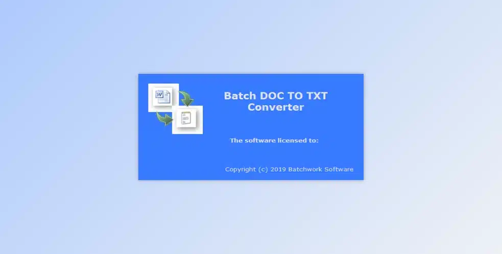 برنامج Batch DOC to TXT Converter | لتحويل ملفات وورد إلى رسائل نصية