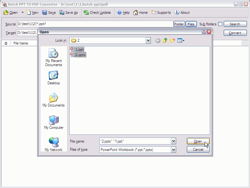 برنامج Batch PPT to PDF Converter لتحويل ملفات بور بوينت الي PDF