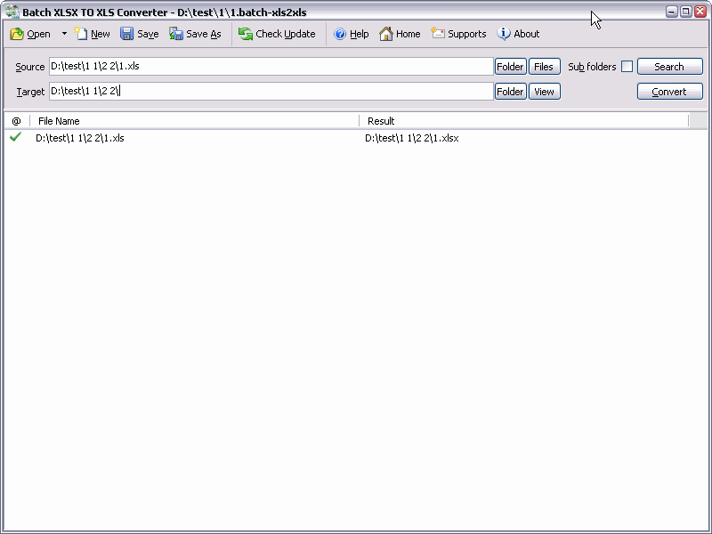برنامج Batch XLS and XLSX Converter لتحويل ملفات اكسيل
