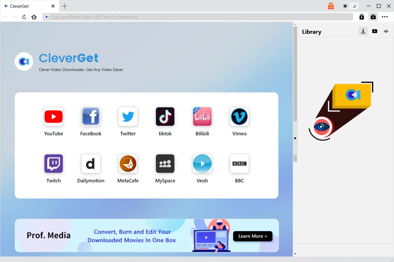 برنامج CleverGet لتحميل الفيديوهات من الانترنت