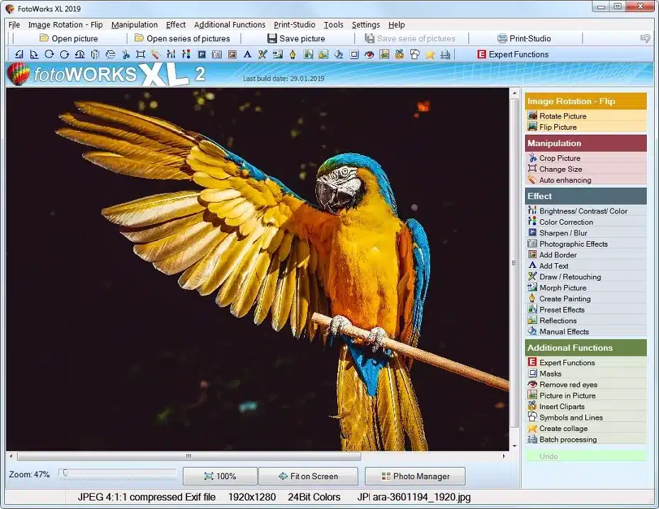 برنامج FotoWorks XL لتحرير الصور
