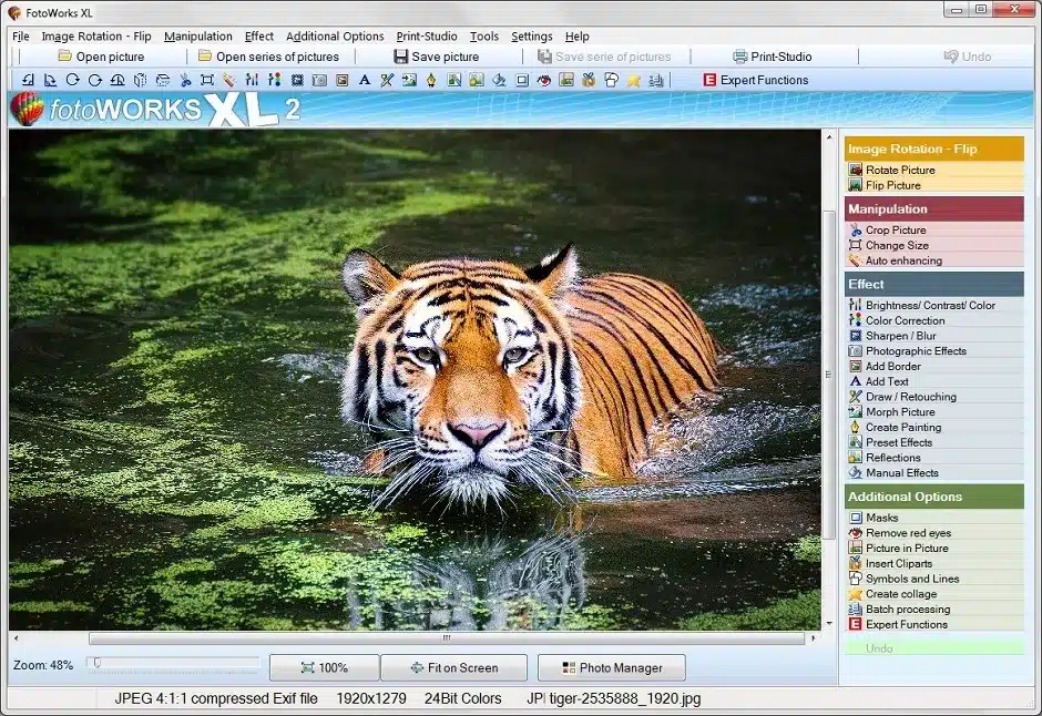 برنامج FotoWorks XL لتحرير الصور