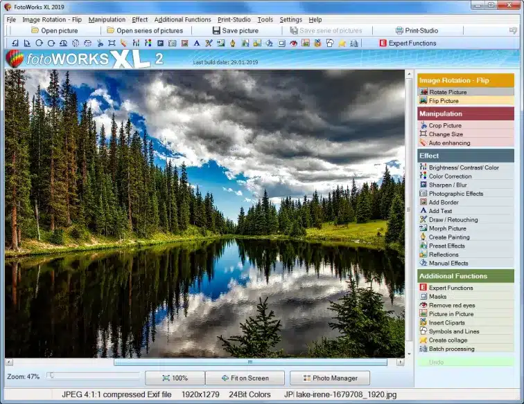برنامج FotoWorks XL لتحرير الصور