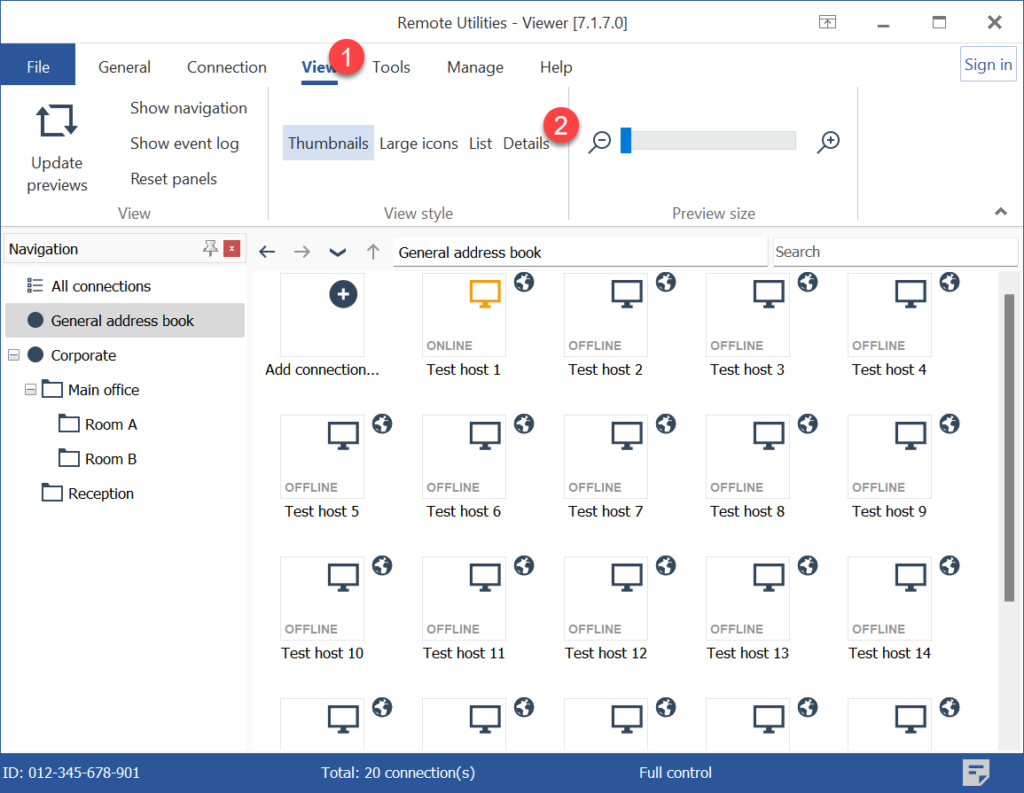 برنامج Remote Utilities Viewer للتحكم في أجهزة الكمبيوتر عن بعد