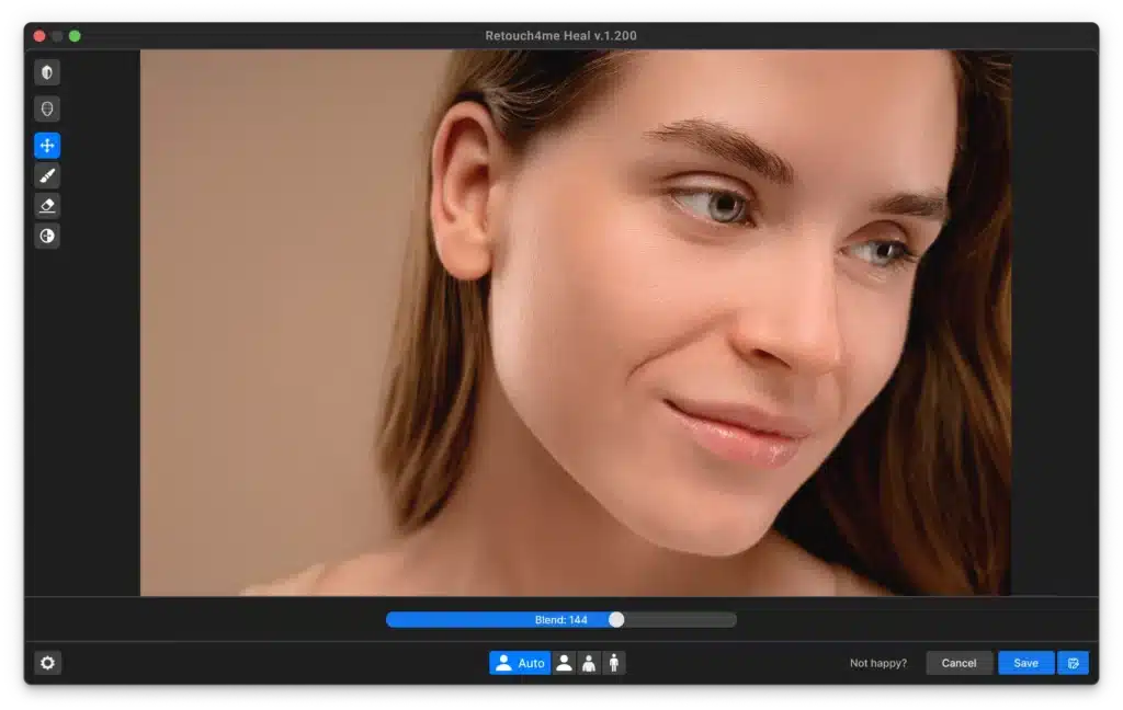 برنامج Retouch4me Eye Vessels لإزالة الأوردة الدموية الحمراء في العين