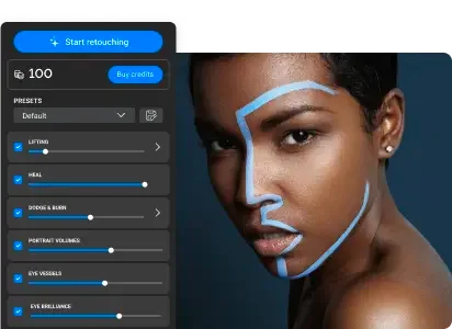 برنامج Retouch4me Mattifier لعلاج البشرة اللامعة والزيتية في الصور